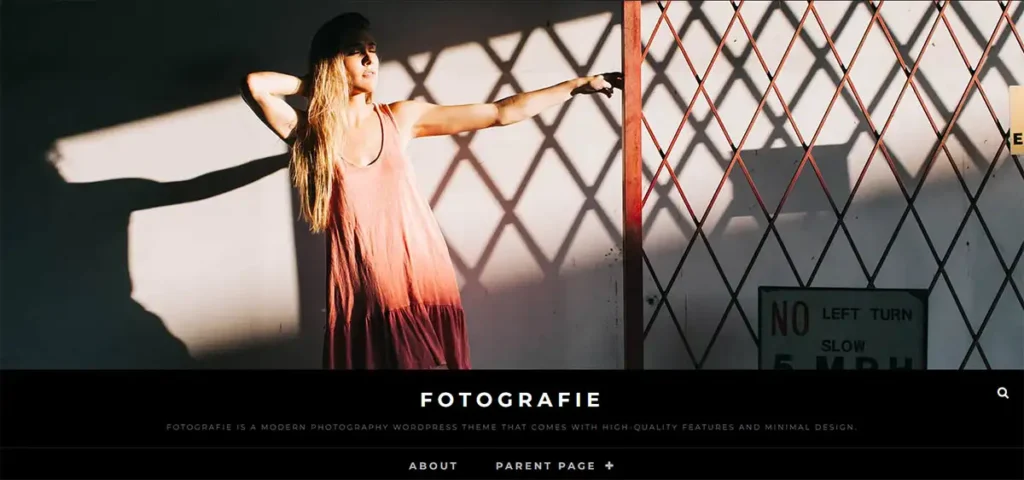 Fotografie Template für WordPress