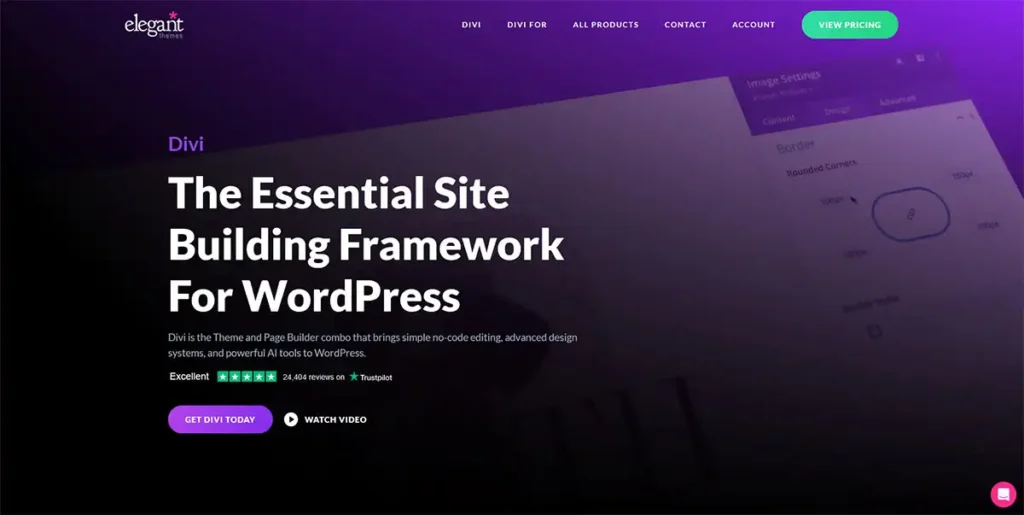 Divi WordPress Theme für Business-Websites